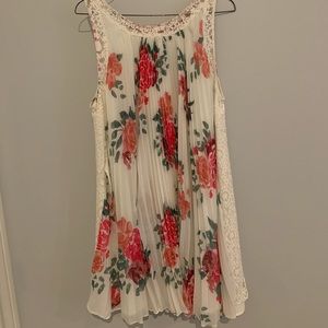 free people flowered flowy dress